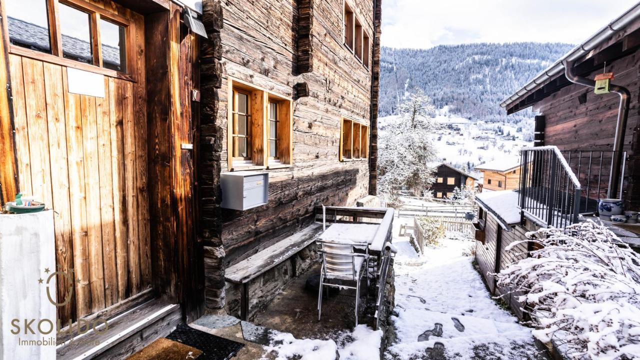 Heimeliges Walliserhaus Fiesch Exteriér fotografie